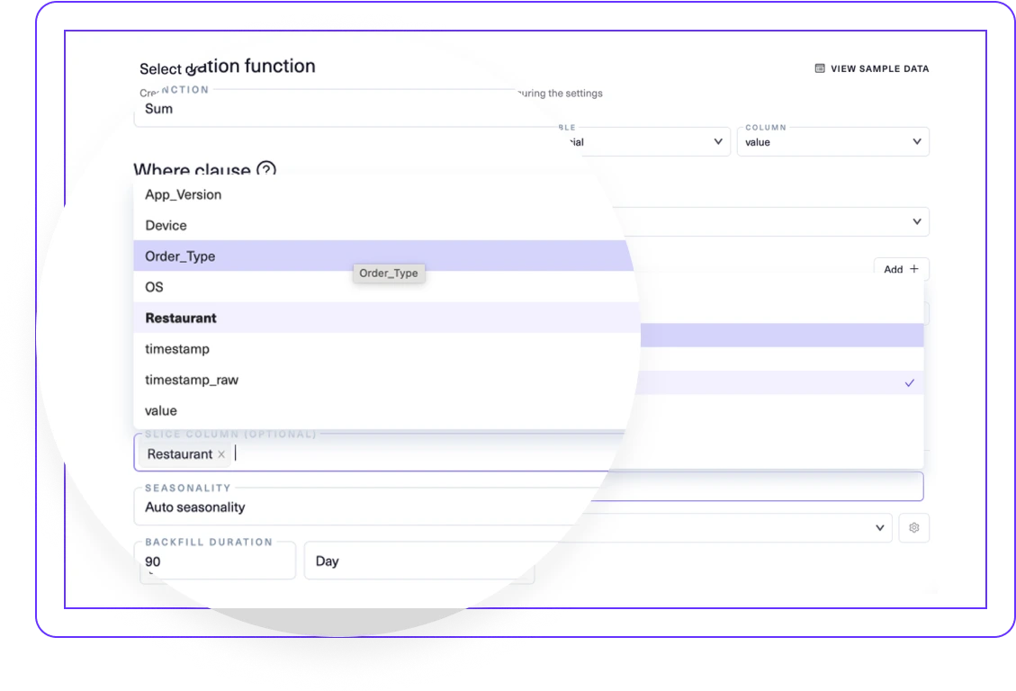 Sliced Metrics automatically split by dimension