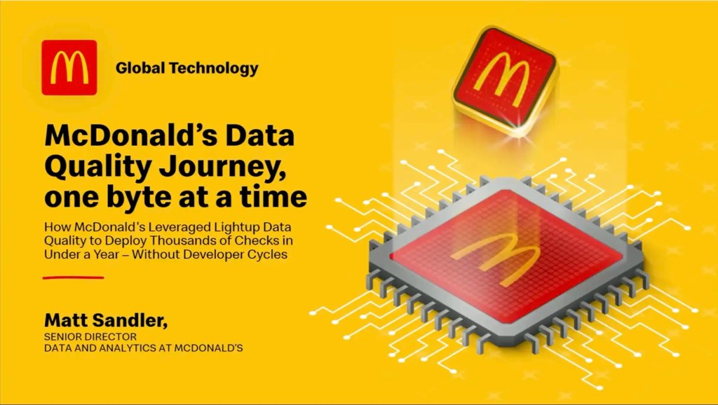 How McDonald's Deploys 1000s of Data Quality Checks Fast